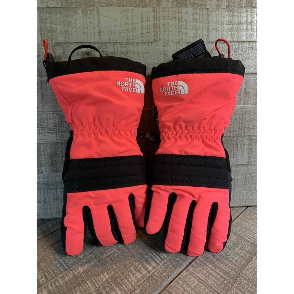 The North Face Gloves Girls Medium Pink DryVent Insulated Polyester Winter NWOT